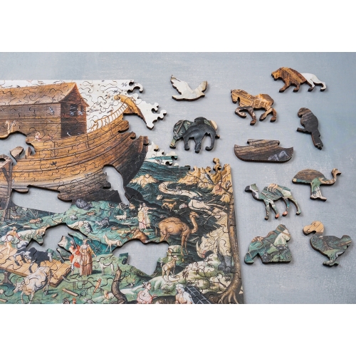 Drewniane puzzle A4 Simon de Myle "Arka Noego" 135el.
